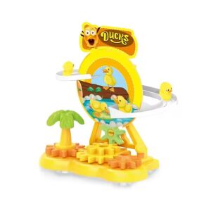 Építőkészlet, áramkör részletekkel, 3 éves kortól, műanyag, 20x18,5x10 cm, sárga színű