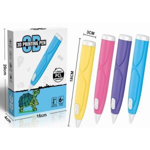 3D tollkészlet 3 színes filamentummal 1,75 mm, 18x3 cm, kék/sárga/piros/piros/lila/ibolya - Sárga 120430730 - 3D nyomtató