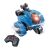 Kék távirányítós kaszkadőr autó 360 fokos forgással, 5 kerékkel, 2 oldallal, 3 éves kortól, távirányítóval