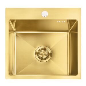 Стоманена мивка Leo 40 BRUSH GOLD