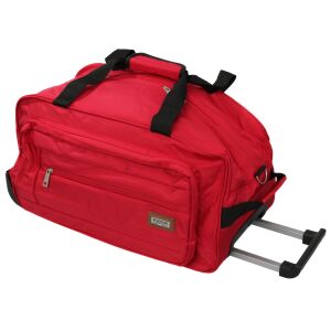 Geanta de voiaj cu troler, Atena, Rosu, 55x30x30cm 120437006 - Genți de voiaj