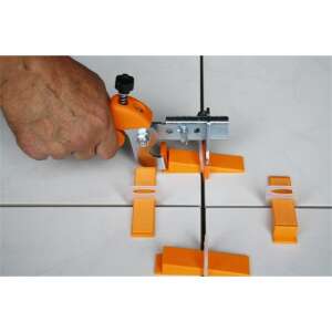 Csempe szintező rendszer ékkel és szerszámmal, az egyenletes csempe lerakáshoz - JKH