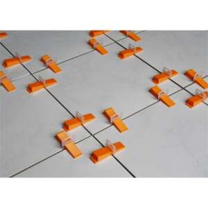 Csempe szintező rendszer ékekkel, 1 mm-es hézaggal, az egyenletes csempeburkoláshoz - JKH