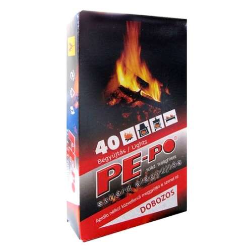 PEPO Szilárd Alágyújtós Gyújtókocka - 40 db