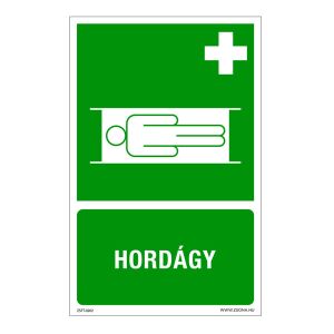 Hordágy Alumínium tábla 160x250 mm 120454437 - Figyelmeztető matrica