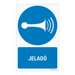 Jeladó Öntapadós matrica 320x500 mm 120454599 - Figyelmeztető matrica