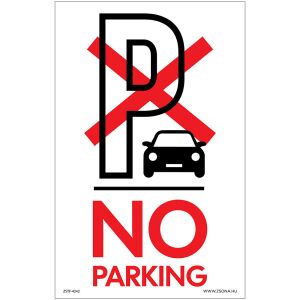 No parking Öntapadós matrica 320x500 mm 120454880 - Figyelmeztető matrica