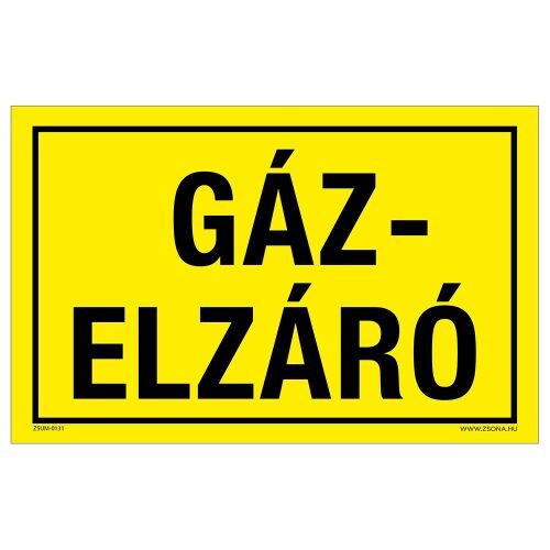 Gázelzáró Alumínium tábla 160x250 mm