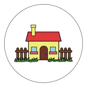 Vasalható Ovis jel csomag Házikó mintával 120454984 - Ovis jel