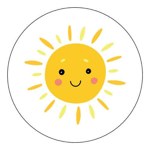 Vasalható Ovis jel csomag Nap mintával 120455024