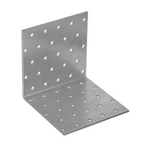Cinkelt sarokösszekötő lemez lyukakkal, 100 x 100 x 100 / 2 mm - JKH
