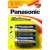 2 db Panasonic Alkaline Power C elem, 1,5V