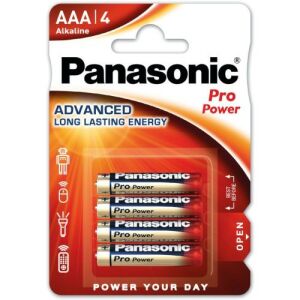 Алкални батерии Panasonic Pro Power AAA, 4 броя - Panasonic