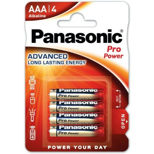 Panasonic Pro Power AAA alkáli elem, 4 darabos csomag