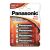 Battery panasonic pro power 1.5 v alkaline aa super long life (4pcs) LR6PPG-4BP 80760142
