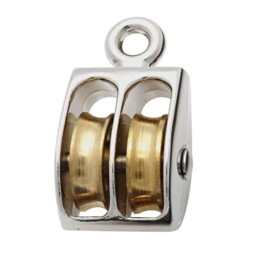 Dupla csiga fém kerettel és réz kerekekkel