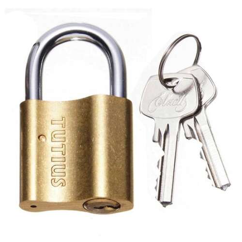 Elzett Tutius 35mm sárgaréz lakat 2 kulccsal