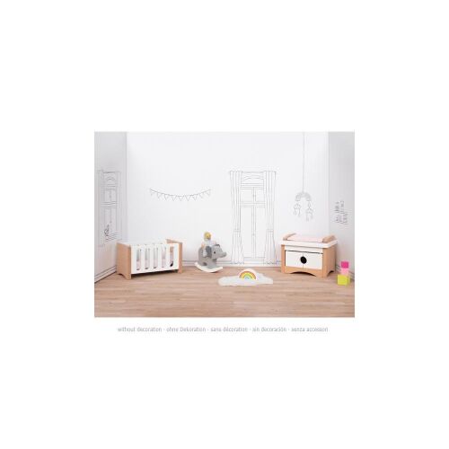 Goki fa 51500 modern babaház bútor szett gyerekszoba bútor 120582119