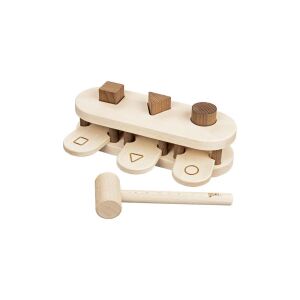 Goki Nature fa kalapálós játék, formaillesztő kisgyermekeknek, finommotoros készségfejlesztés - Goki