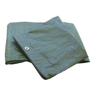 Zöld takaróponyva, 4x5 méter, 65g/m2, vízálló, autók, csónakok, tűzifa és egyéb kültéri dolgok letakarására - JKH
