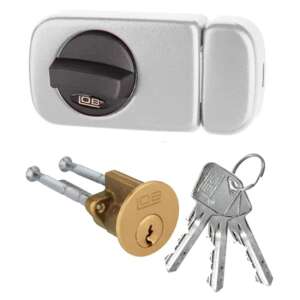 LOB Assa Abloy TB61 fehér ajtózár kulccsal - JKH
