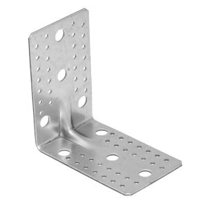 Sarokösszekötő lemez erős.  145 x 145 x 90 / 2,5 mm horganyzott 3254209 131714147 - Összekötő lemez