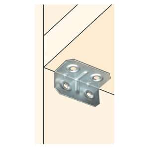 Cinkelt sarokösszekötő lemez, 20 x 20 x 50 mm, 1 mm vastagságú, 3254220 - Összekötő lemez