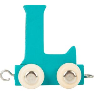 Small foot színes betűvonat fából - kék L 120587535 - Tolható, húzható játék