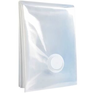 5 db S DEPOT® vákuumzsák készlet ruhákhoz, helytakarékos, porszívózás, vízálló és újrafelhasználható, 50X60 cm, átlátszó