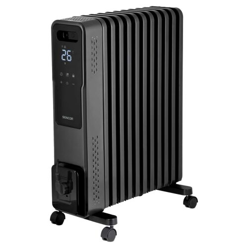 Sencor SOH 8211GY olajradiátor digitális kijelzővel, 2400W, 11 bordával - Olajradiátor