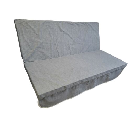 Szürke hintaágy párna szett, 3 részes, tartalmaz ülőfelületet, háttámlát és napellenzőt, 150cm