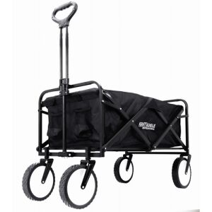 Caruță de grădină pliabilă Kraft&Dele, 107 x 50 x 56 cm, 130 L, cu roți din cauciuc - Cărucioare de grădină