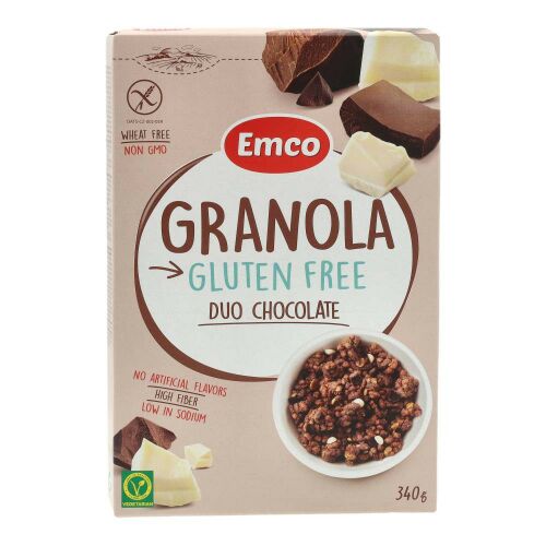 EMCO VEGÁN MÜZLI DUPLA CSOKI GM 340G 120491673