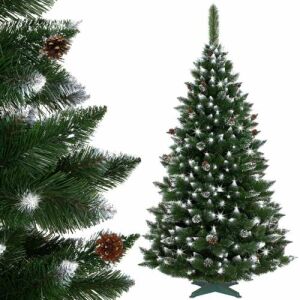 Springos Diamond 2m műfenyő tobozokkal és hó hatással - Springos