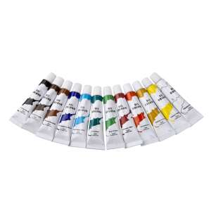12 Tuben Ölfarbe, verschiedene Farben - Acryl-Farben