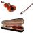 Set bestehend aus zwei Bögen und einer klassischen Violine, Holz, Größe 3/4, inklusive Koffer 120492765