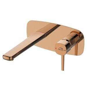 Laveo POLLA beépíthető egykaros mosdócsaptelep, rózsaszín arany