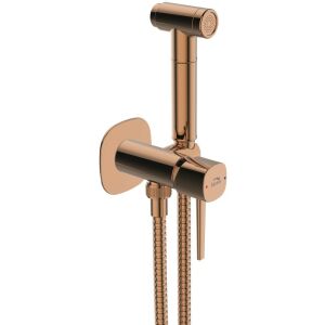 Laveo POLLA beépíthető higiénikus zuhanycsaptelep, rózsaszín arany