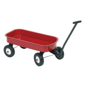 Goki piros fém húzható kiskocsi gyerekeknek - Tolható, húzható játék