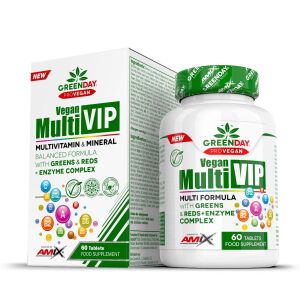 Amix Nutrition GreenDay ProVegan Multi VIP 60 tabletta, vegán multivitamin és ásványi anyag kiegészítő - Amix Nutrition