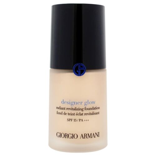 Podkład, Giorgio Armani, Designer Glow, SPF 15, 2, 30 ml