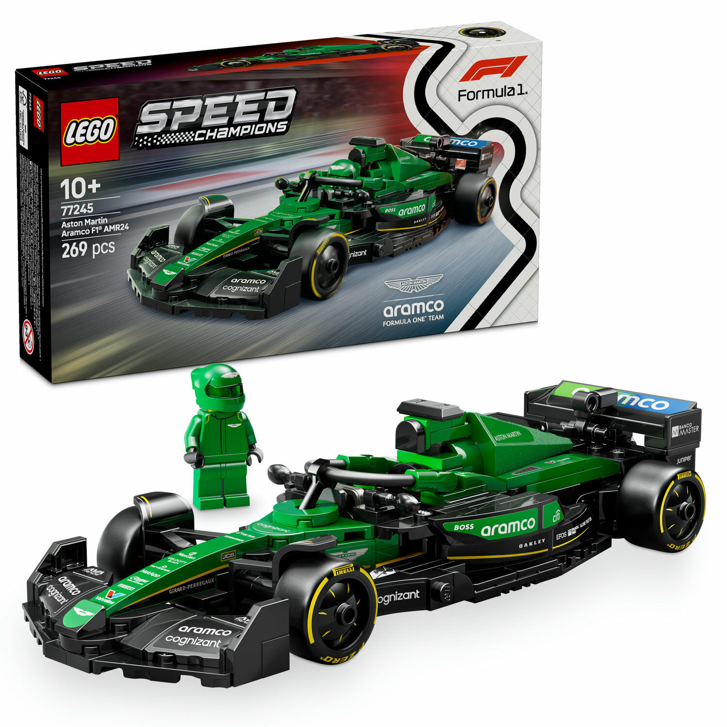 LEGO® Speed Champions Aston Martin Aramco F1® AMR24 versenyautó 77245