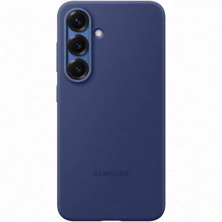 Védőburkolat Samsung szilikon tok Galaxy S25-höz, kék