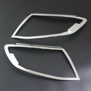 Ford Ranger T6 2012-2015 garnitură de ornamente cromate pentru faruri, set de 2 piese - Suporturi pentru plăcuțe de înmatriculare