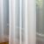 Áttetsző fehér voile függöny részlet