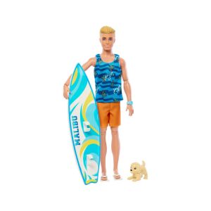 Barbie Ken Surfer Puppe Spielset mit Zubehör - Mattel