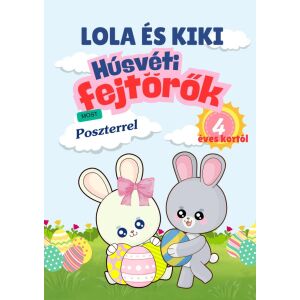 Lola és Kiki Húsvéti Fejtörők foglalkoztató füzet borító 4 éves kortól - Gyermek & Ifjúsági könyv
