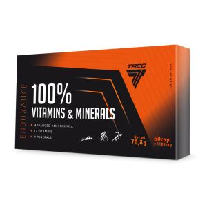 Trec Nutrition - 100% Vitamins & Minerals - 60 kapsz. - Vitamin és ásványianyag állóképességi sportolóknak