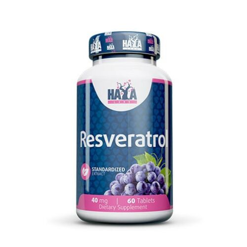 Haya Labs Resveratrol 40mg étrend-kiegészítő, 60 tabletta