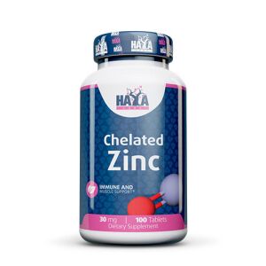 HAYA LABS - Chelated zinc (Bisglycinate) 30mg / 100 tab 120545896 - Haya Labs